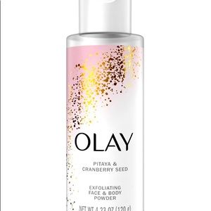 Olay Exfoliating Face & Body Powder Pitaya & Cranberry Seed 4.23 OZ